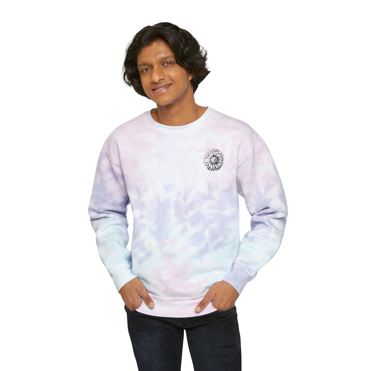 Tie-Dye Crew Neck Sweatshirt | 3XL-Small