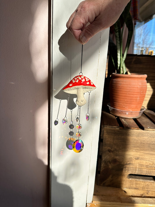 Red Mushroom Sun catcher