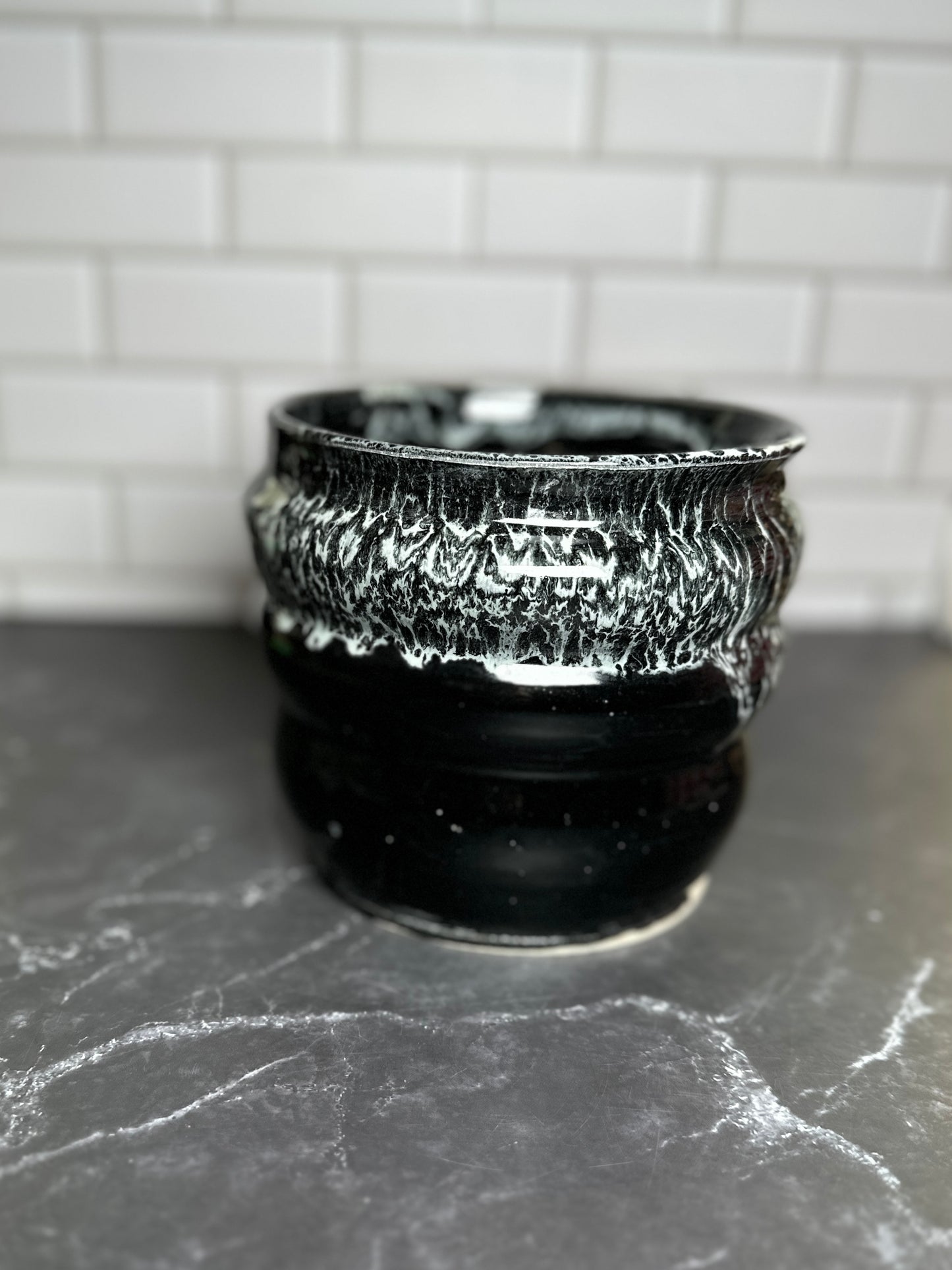 Black and White Vessel