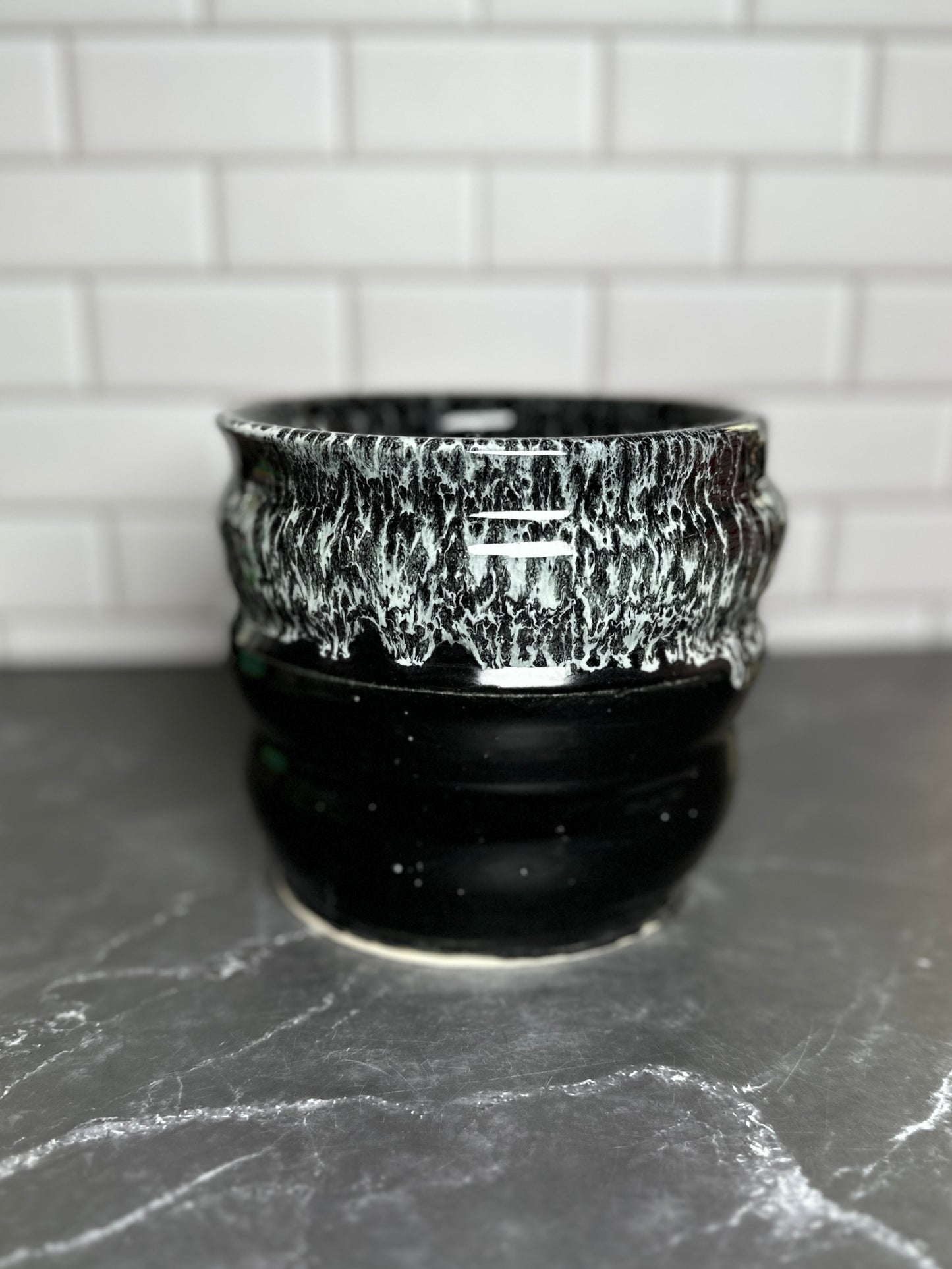 Black and White Vessel