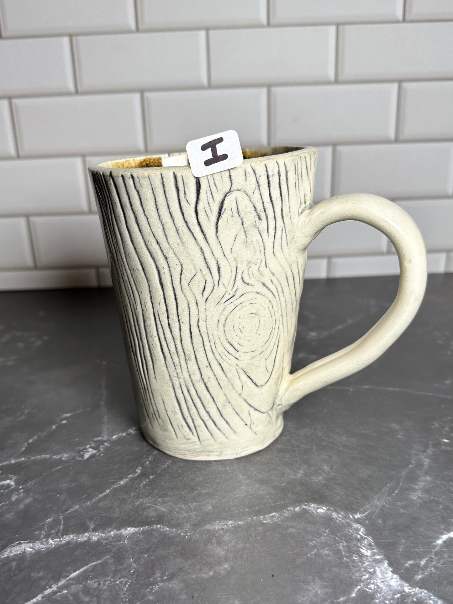 Mushroom Wood grain Ceramic Mug | I