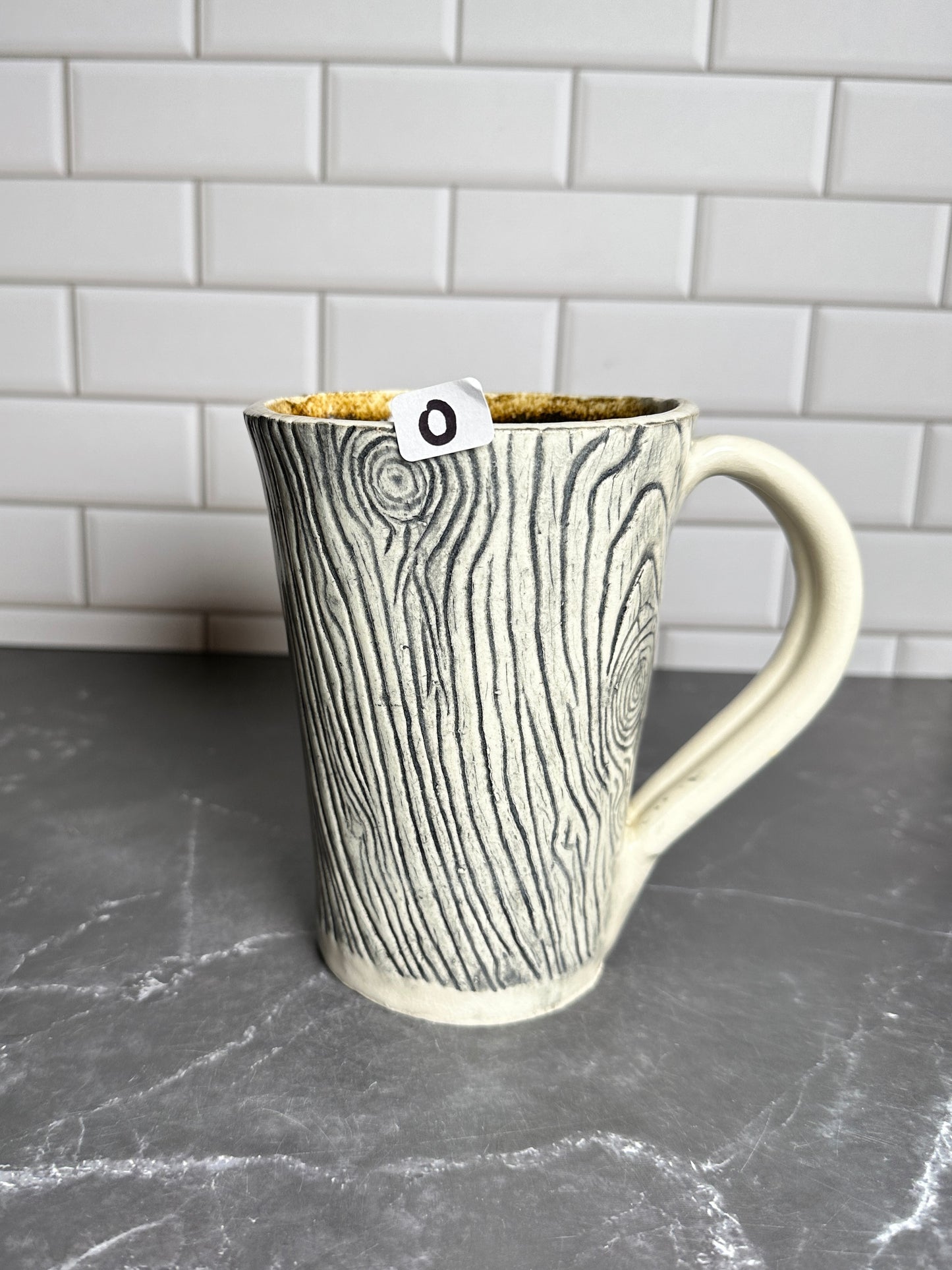 Mushroom Wood grain Ceramic Mug | O